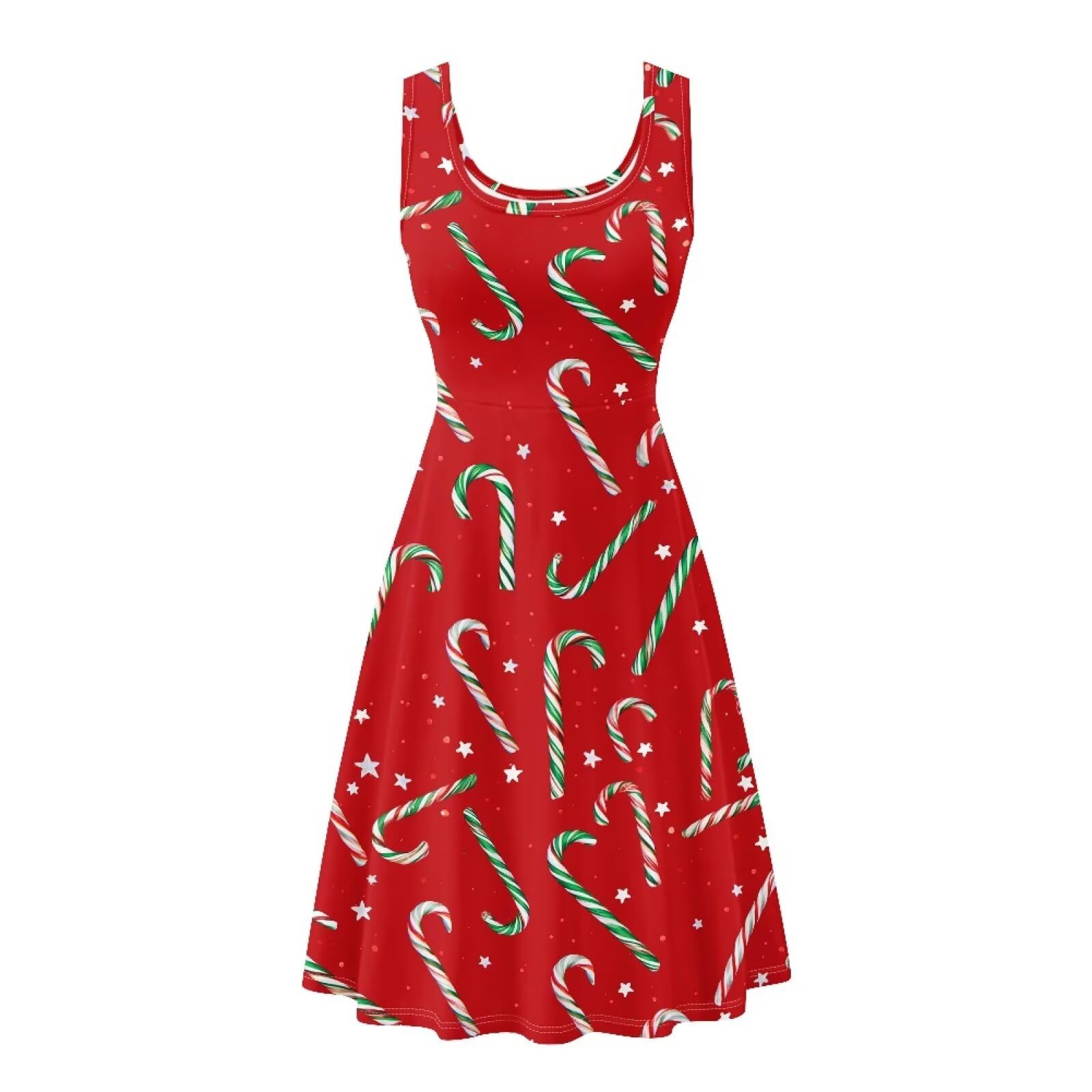 Dreaweet Casual Sleeveless Dresses for Women Girls, Round Neck Tank Dresses with Pockets Summer Sundress Size XS-4XL