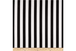 Striking Black and White Striped Fabric for Endless Design Possibilities