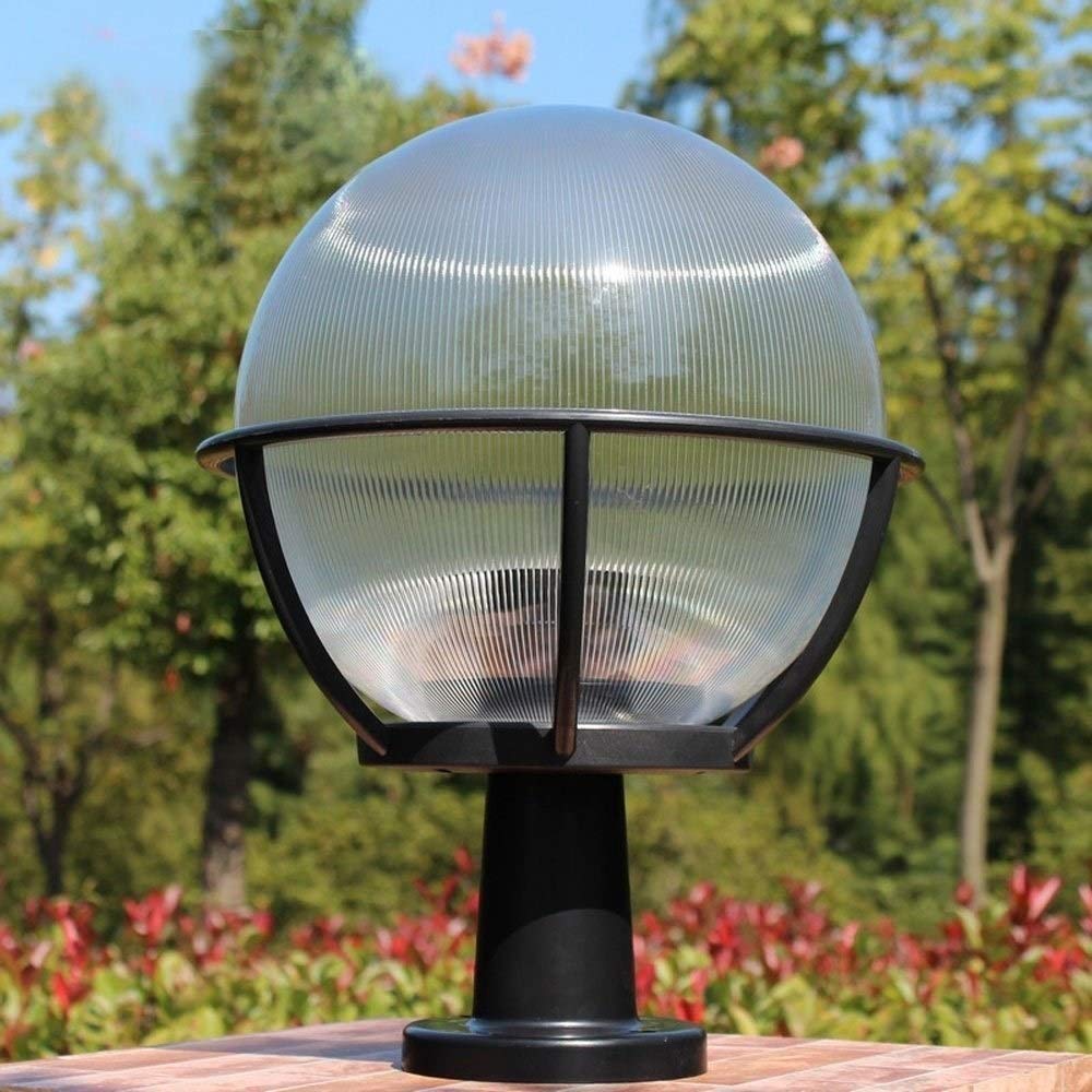 Kreatywna Kula Zewnętrzna Wodoodporna Lampa Ogrodowa Słupek Drzwiowy Willa Ogrodowa Lampa Ścienna Aluminiowa E27 Lampa Podłogowa Stigma Retro Industrialna Latarnia Uliczna De,L