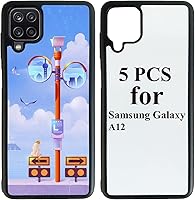 Vista 9 de 5 fundas para teléfono en blanco de sublimación compatibles con Samsung Galaxy A11, 2 en 1 2D de goma suave TPU en blanco fácil de sublimar DIY