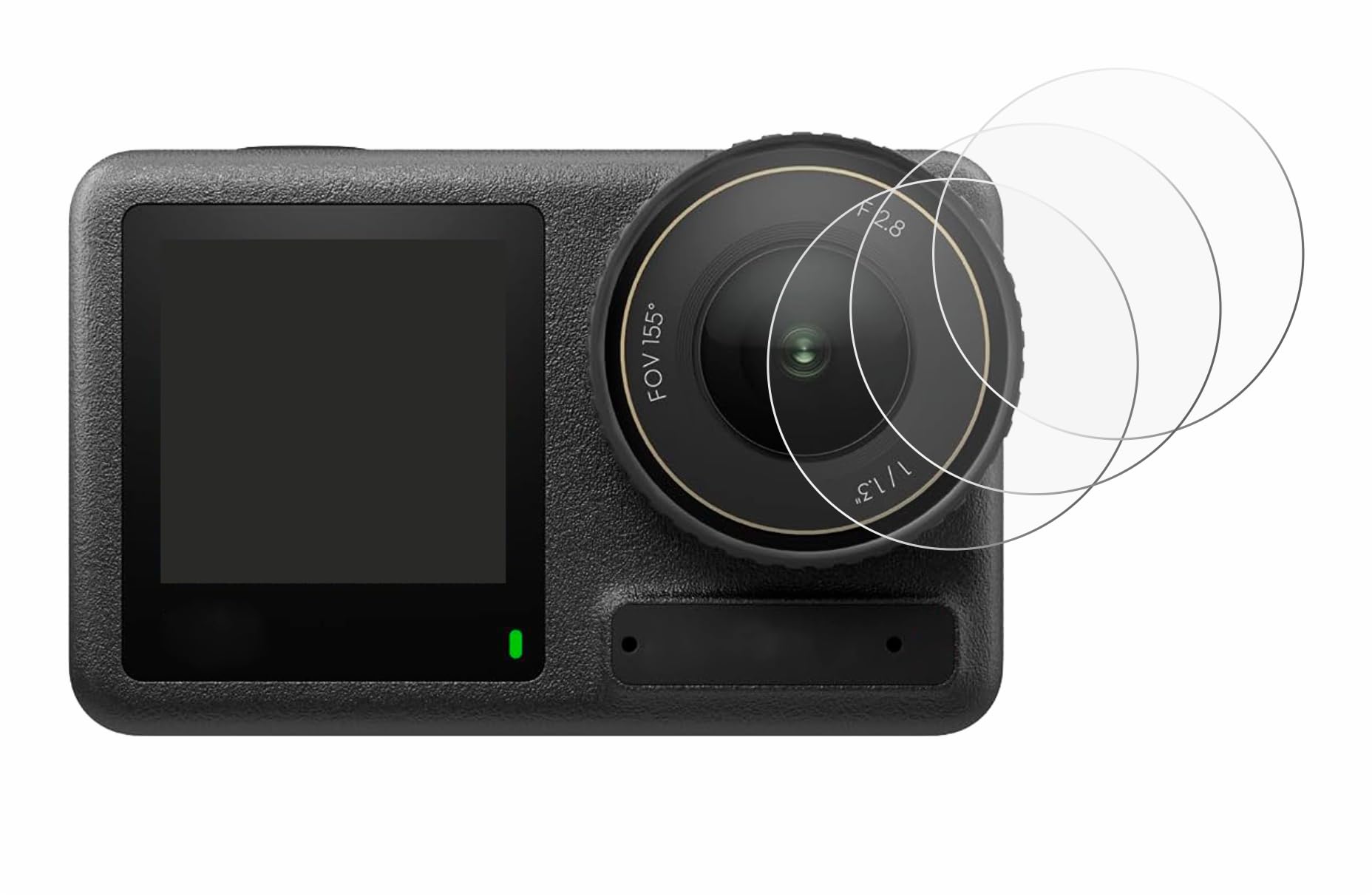 savvies Screen Protector compatible with DJI Osmo Action 4 (Lens) Protection Film Clear 18-Pack