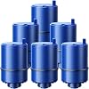Replacement 6 Pack Water Filter, For PUR And PUR PLUS Faucet Systems Featuring Coconut Activated Carbon For Absorption Of Heavy Metals