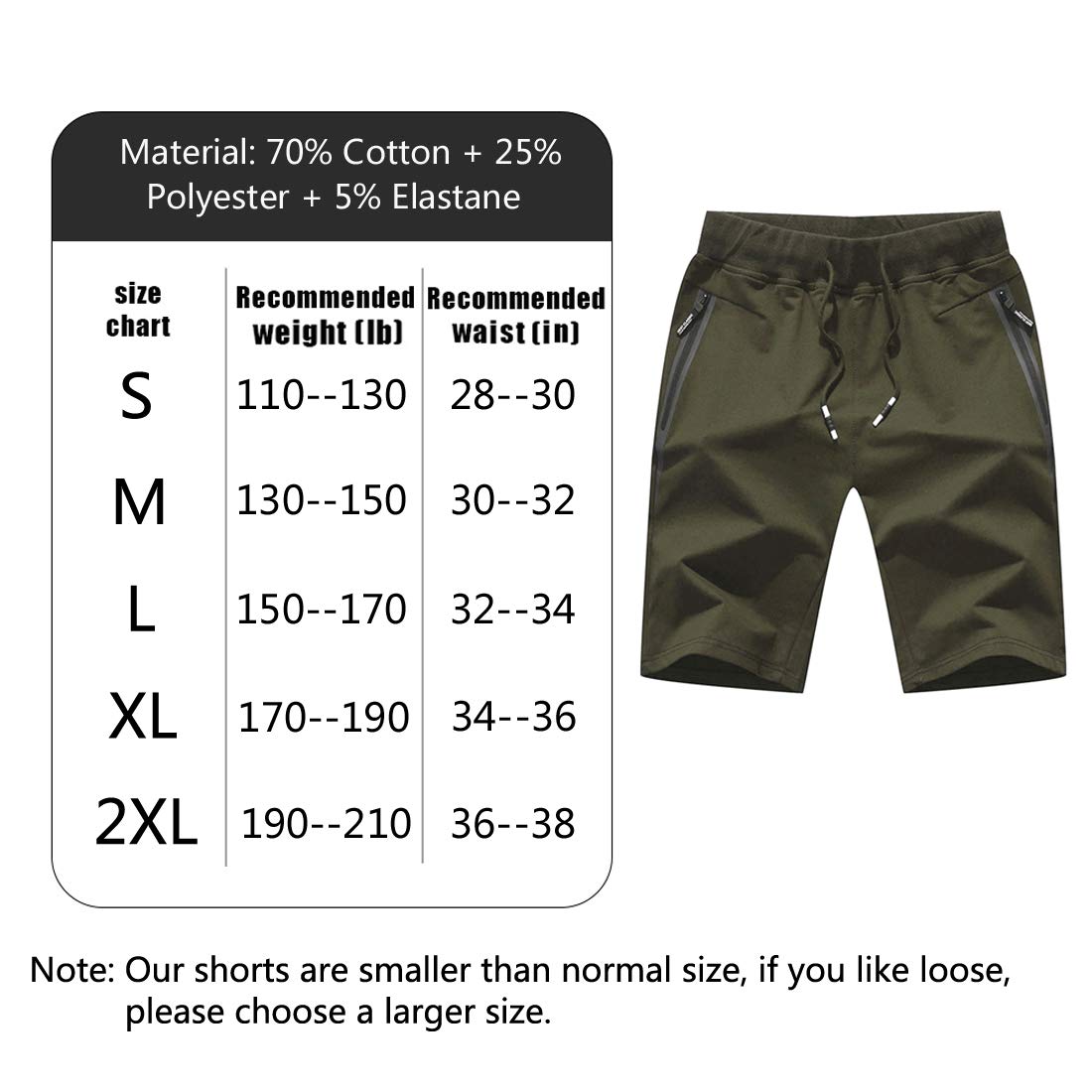 Tansozer Pantaloncini Uomo Sportivi