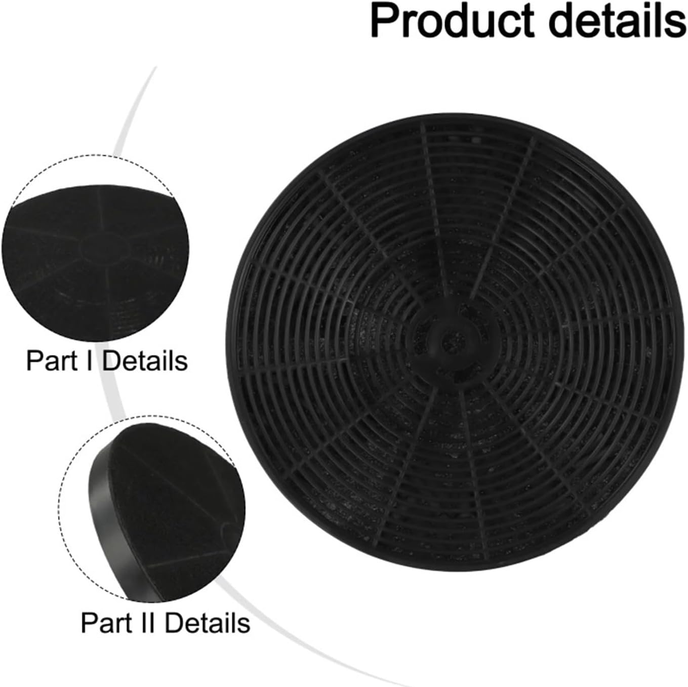 Kitchen Filter Range Hood Filter 175mm*175mm*20mm Filter Kitchen Appliance Range Hood Parts