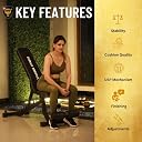 Gamma Fitness Functional Trainer with Smith Machine FTS-101 Pro with Adjustable Bench AB-201 + Olympic 7 Feet Rod + Olympic Rubber Coated Weight Plates FTP-907 (220 Kg Olympic Rubber Coated Plates) gallery image
