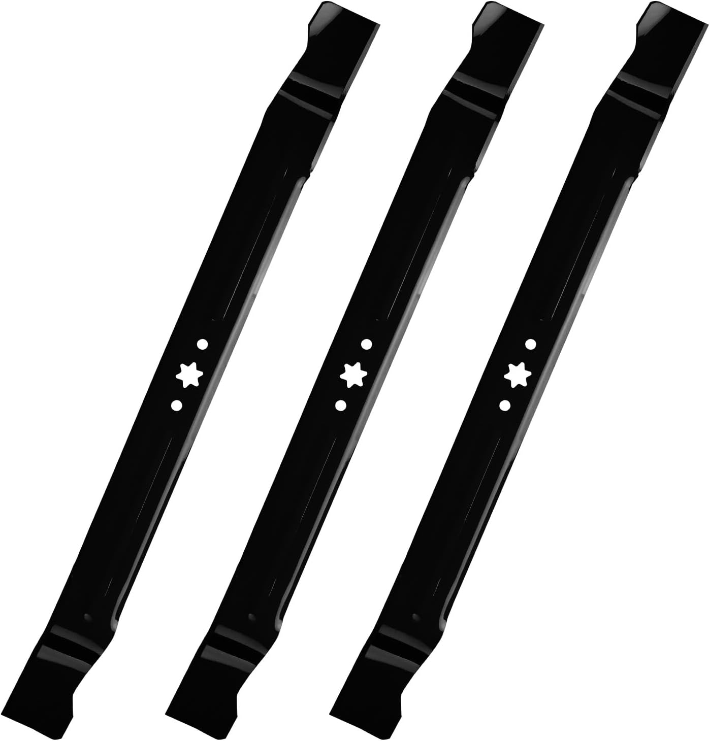 AEagle Mower Mulching Blade for Cub Cadet 30 inch Mower CC30 R1000 RER1000 R1500 Mini Riders Troy-Bilt TB30 TB30R 942-04385 742-04385, 3 Pack 3 PCS Black