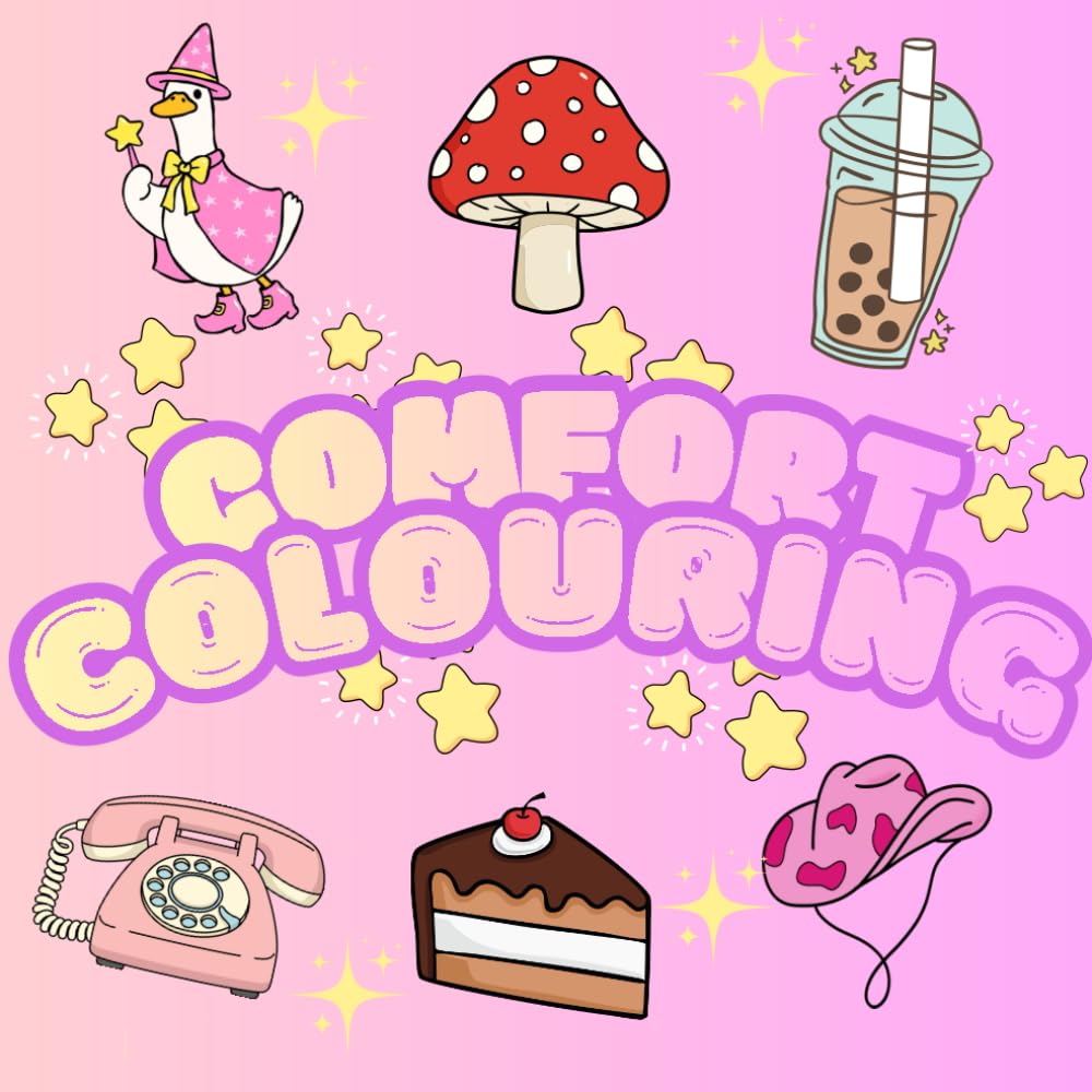 Comfort Colouring Book for Relaxation – 40 Simple, Easy Coloring Pages for Stress Relief: Gentle, Simple Designs to Help You Unwind and Feel at Ease
