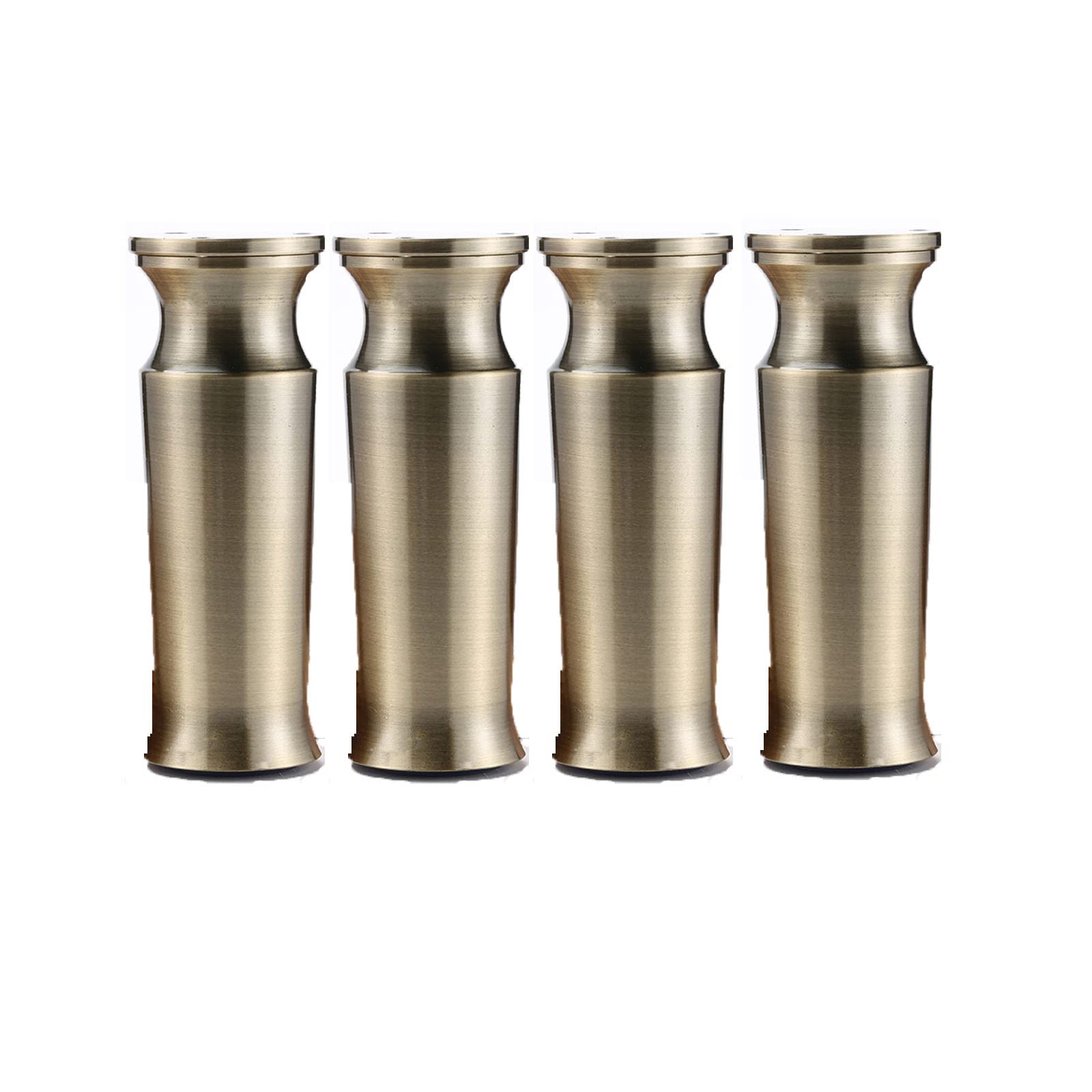 Pieds réglables 15 cm alliage aluminium bronze pour meuble canapé lit et bureau