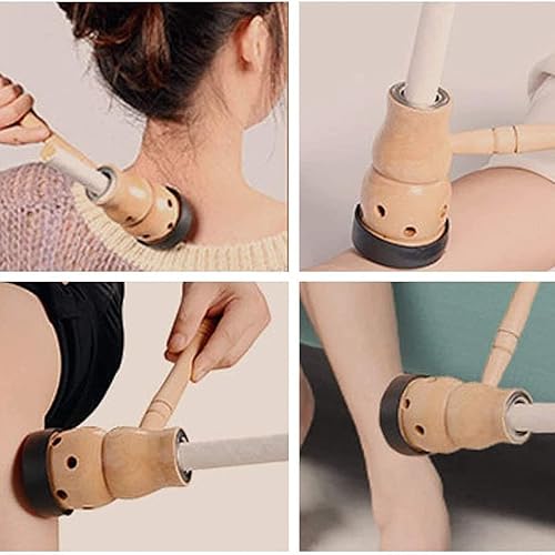 Vista 2 de Barelove Moxa Stick Burner Holder, 葫芦灸 艾灸 Wooden Moxa Strips Mugwort Moxibustion Keeper Box Acupoint Massage Treatment Tool, Portable Moxa Healing