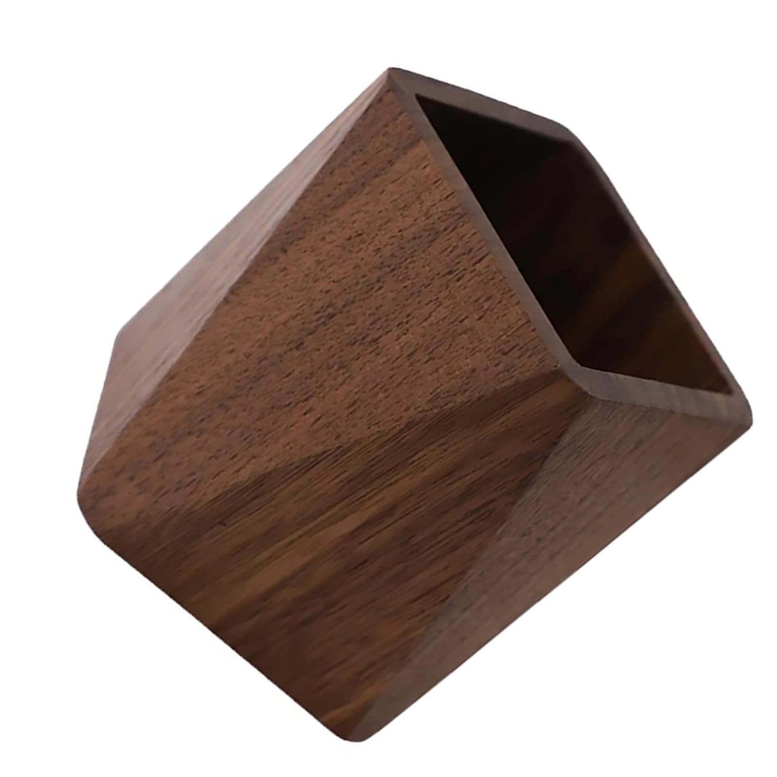Organiseur de bureau en bois Sokelinn-six, cadeau artisanal en noyer pour créatifs