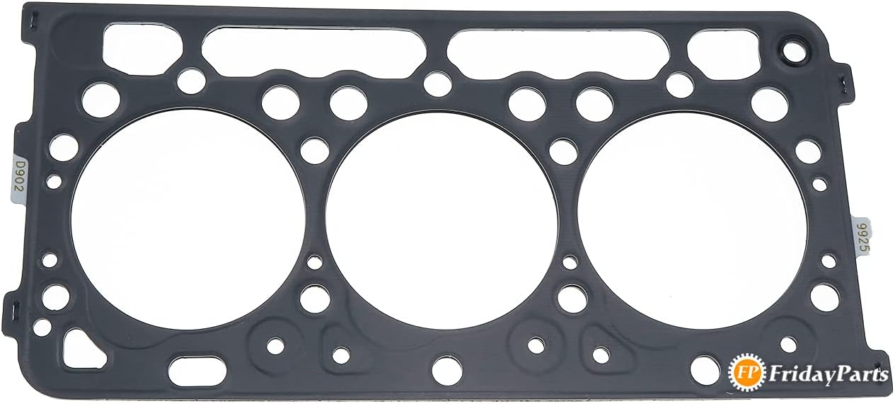 FridayParts D902 Engine Head Gasket 1G962-03313 Compatible for Kubota BX2350 BX2360 BX25 KX018-4 KX41-3 RTV900 Replacement