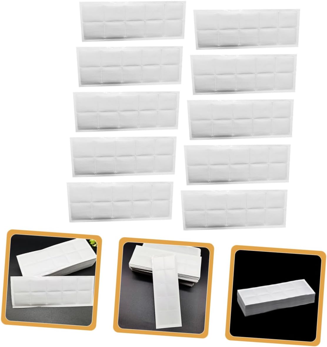 VILLCASE 30sheets Jewelry Organizer Travel Case Necklace Chain Pockets Necklace Making Supplies Self-adhesive Bags