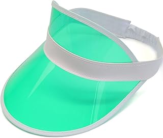 Neon Sun Visera Sombreros Fiesta Accesorios Unisex Retro 80s Pub Golf Visera Disfraces para Mujeres Hombres Playa Deportes Carnaval Bar Fiesta