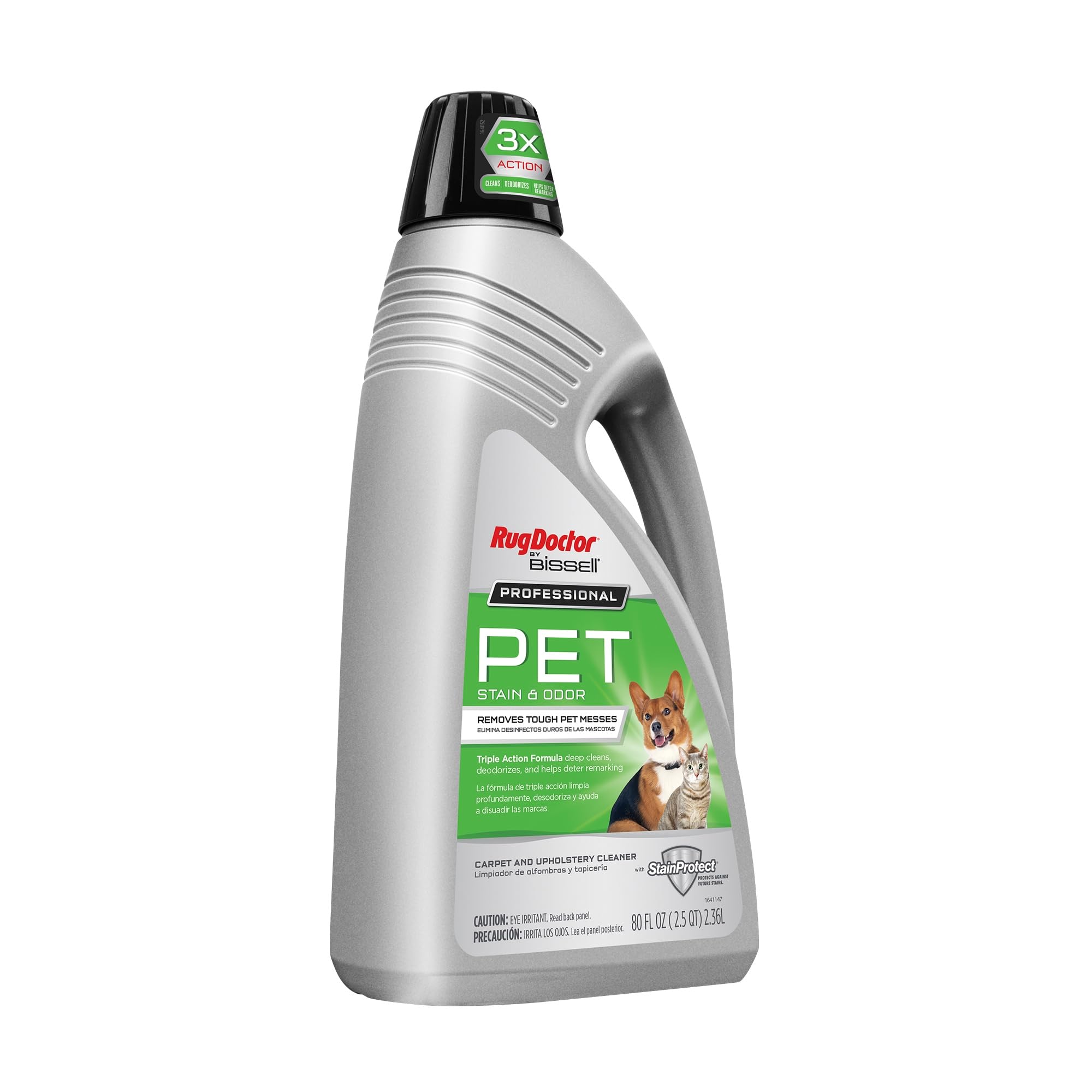 Rug Doctor by BISSELL - Limpiador profesional de alfombras de triple acción para mascotas y manchas profundas, 80 onzas