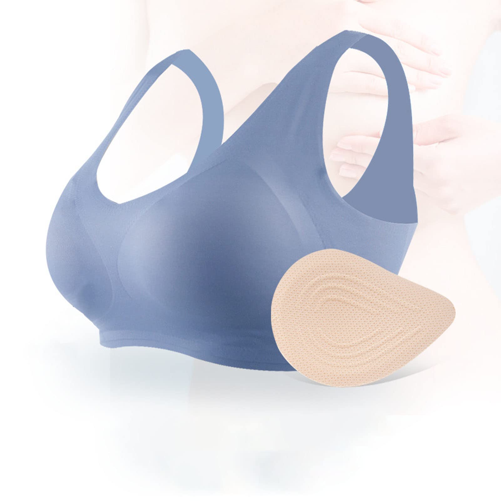 Forme mammarie, forme Spugna protesica seno in poliuretano per per mastectomia(Destra, XL)