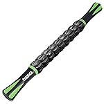 MZDXJ Muscle Roller Stick for Athletes - Deep Tissue Fascia Blaster & Roller Massager for Myofascial Pain Relief - Body-Building Apparatus (Green black-18 inch)