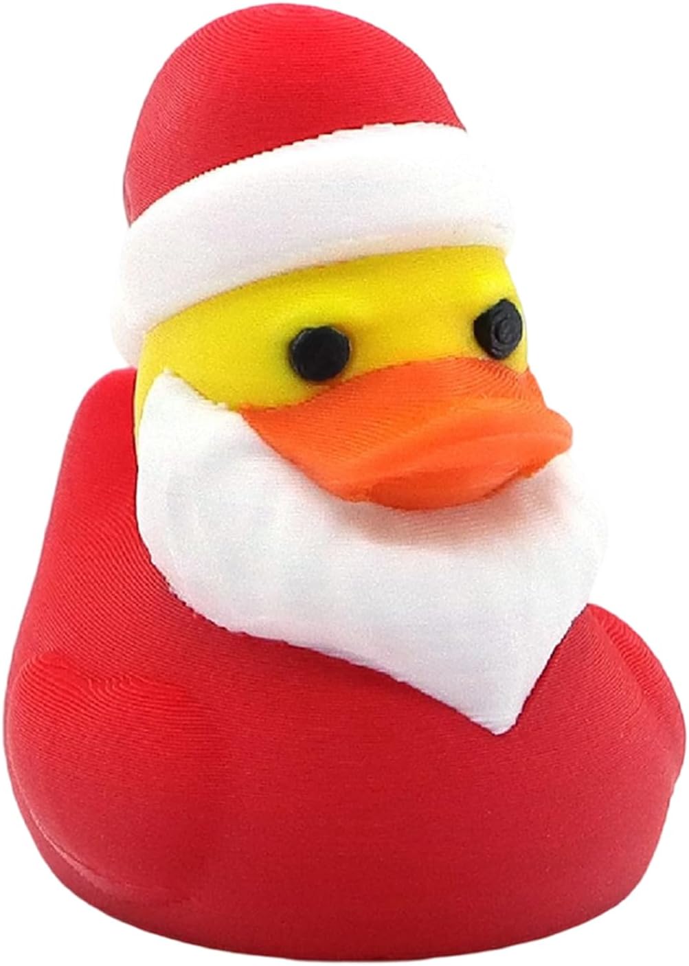 Christmas Ducks,Animal Statues Craft with Santa Hat - Mini Collectible Ducks Winter Theme for Garden Birthday Aquarium Landscape Decoration Stocking Stuffers Goodie Bag Fillers