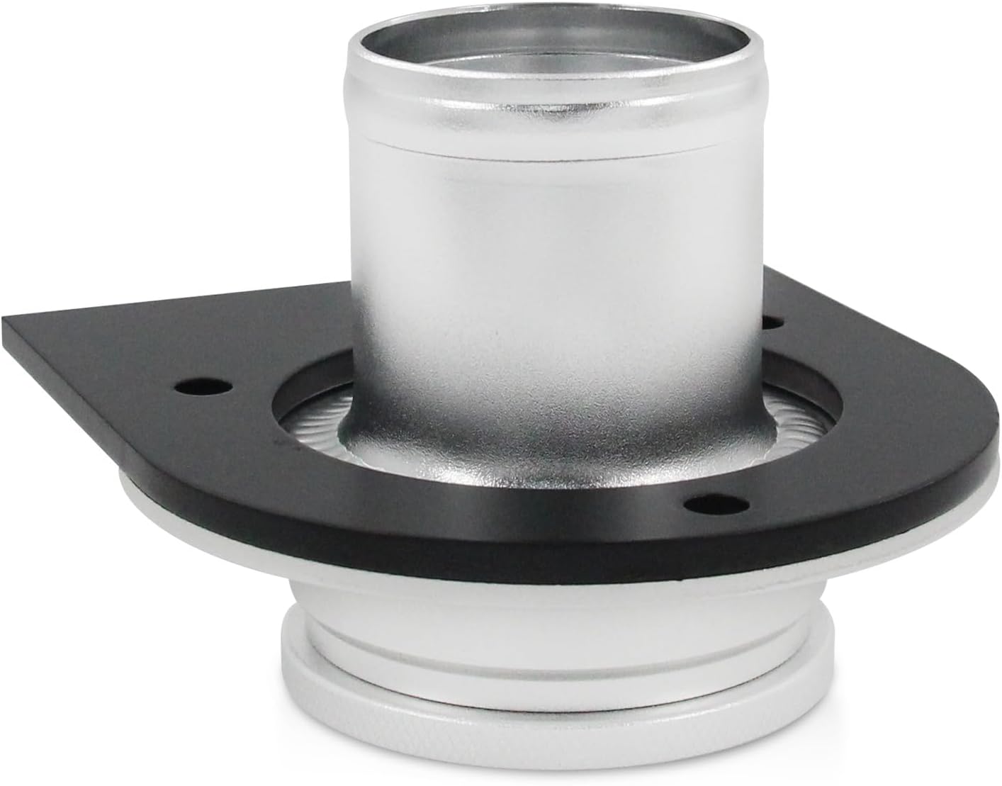 Remote Fuel Tank Filler Neck With Gas Cap and Weld-On Steel Mount Bracket Fit for 2" Filler Hose, 2'' Fuel Cell Filler Neck 17-2530 (silver)