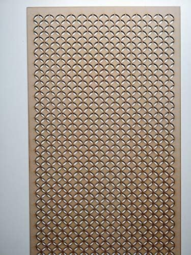 LaserKris Radiator Cabinet wall Decorative Screening-grille- Perforated 3mm thick MDF panel (1200 mm x 620 mm size) KL pattern