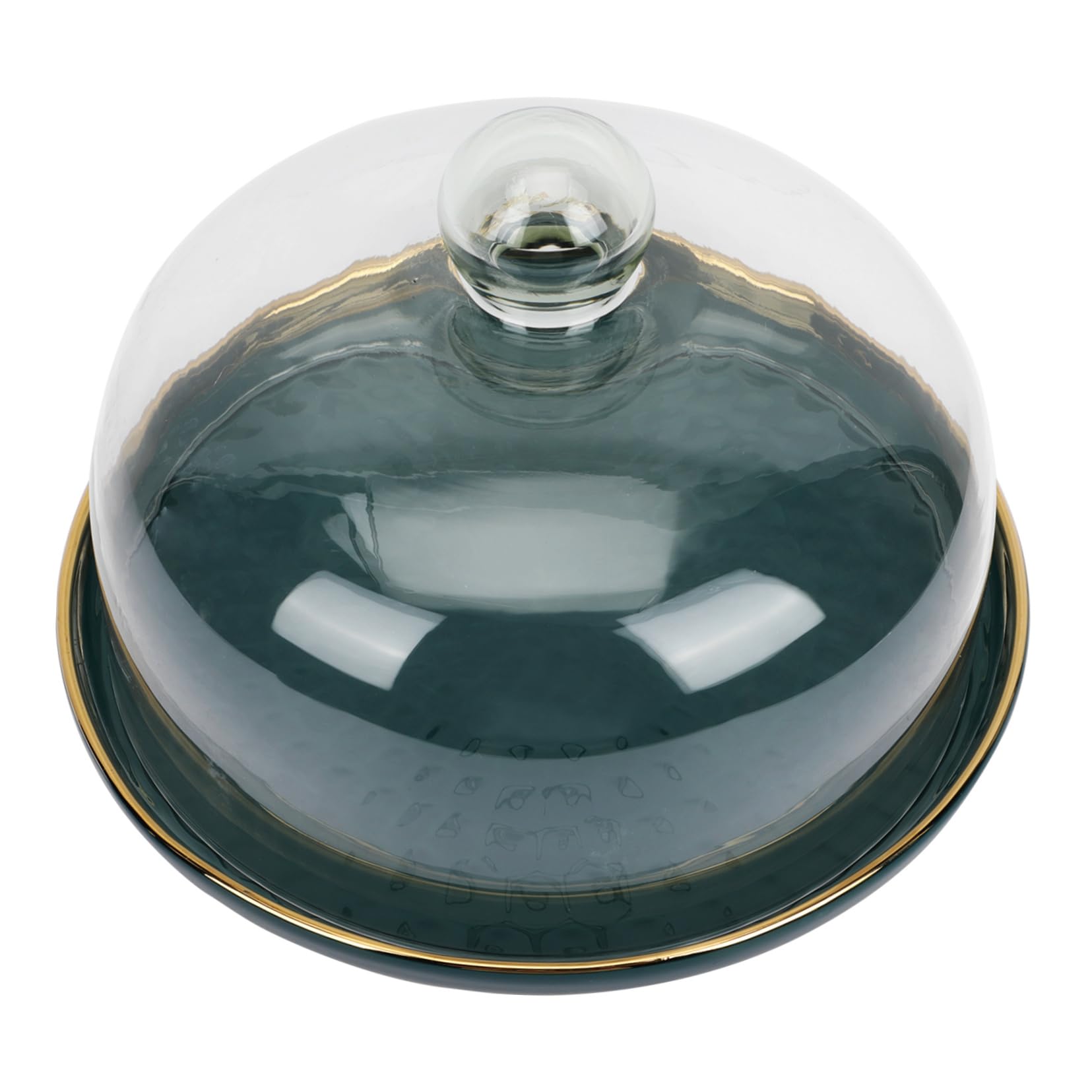 BESTYASH 1Set Platter with Rim and Lid for Serving Snacks Desserts and Fruits Sturdy Design for Stylish Occasions