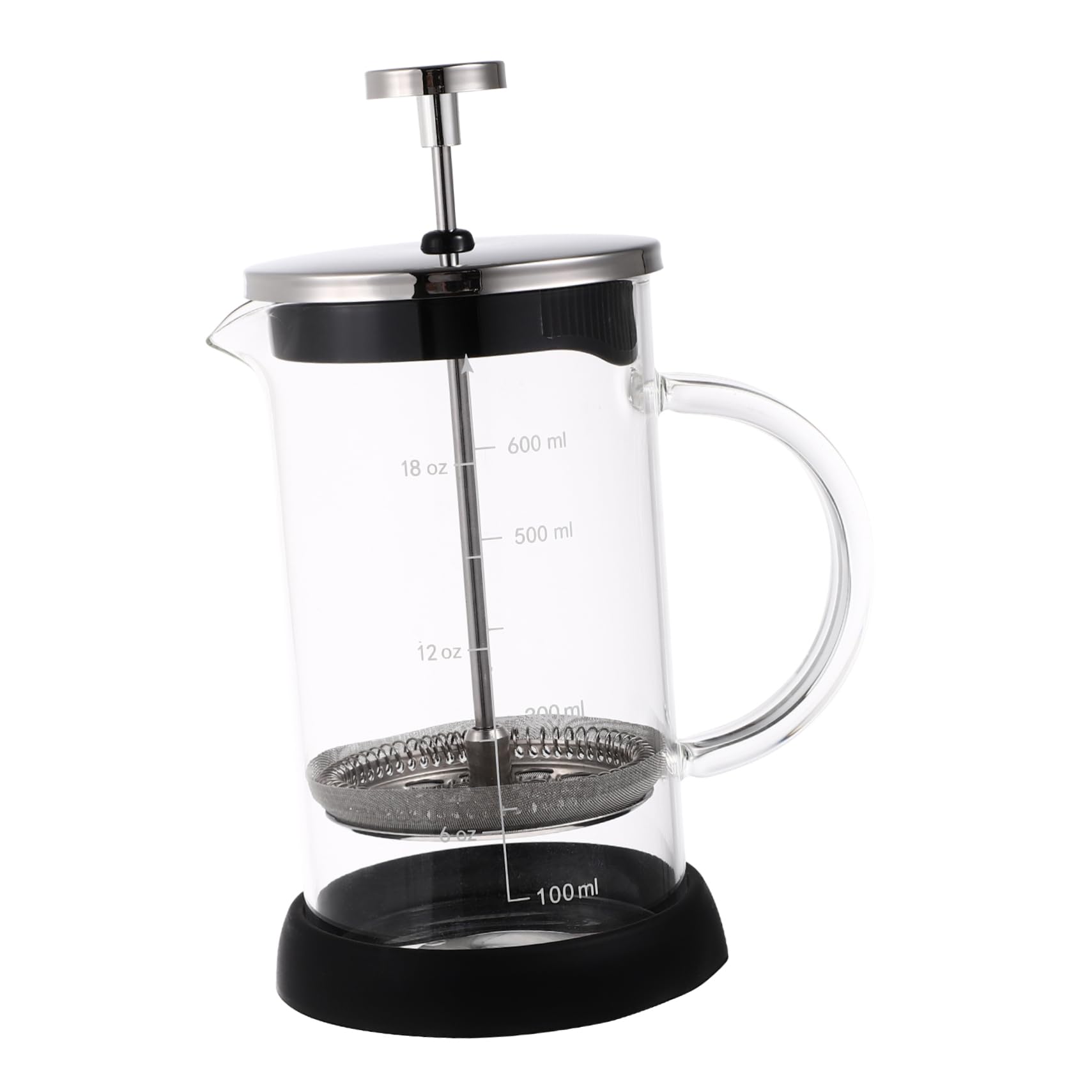 Unomor 1pc Transparent with Scale Practical Coffee Maker Espresso Pot for Home Brewing for