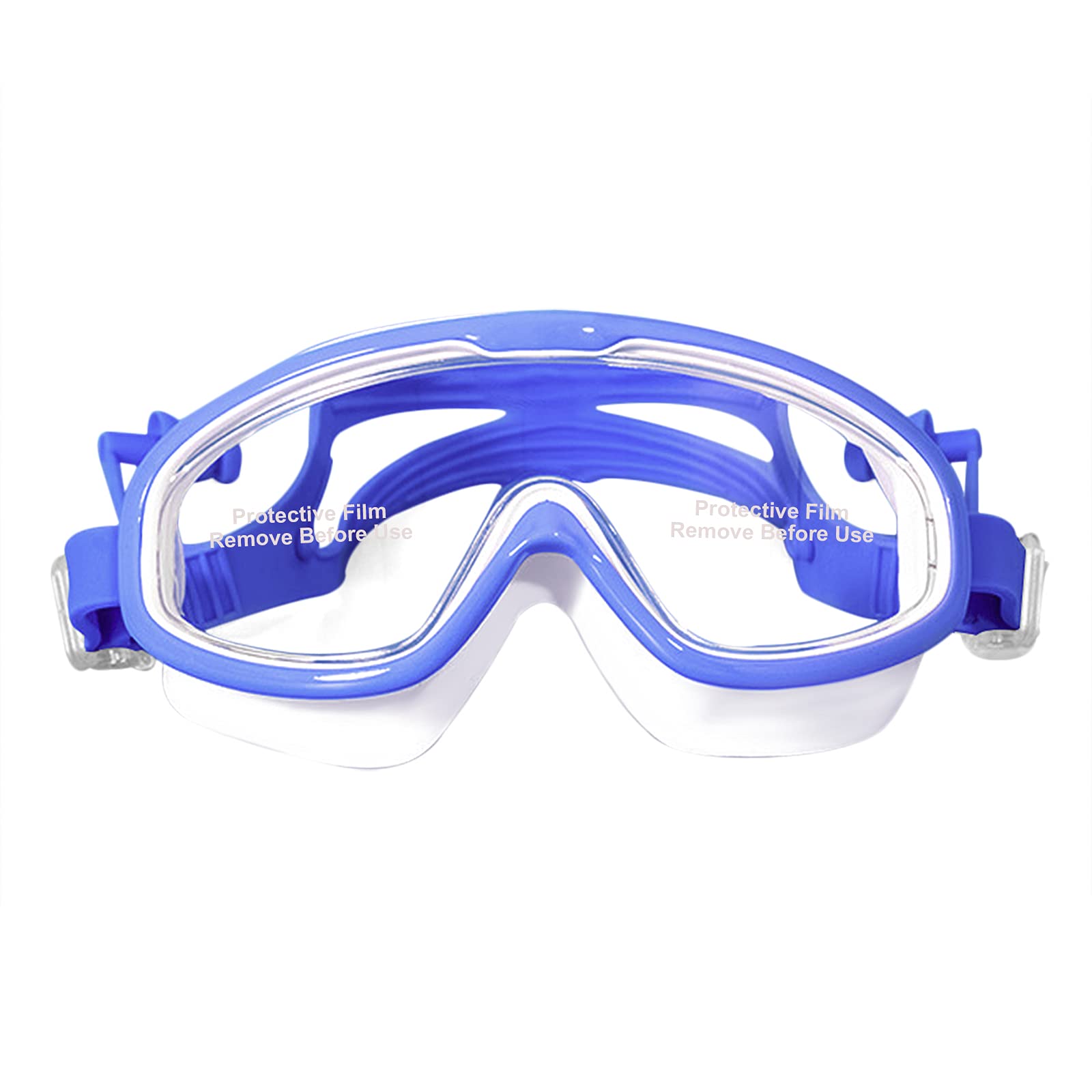 Beisto Kids Swim Goggles, Snorkel Diving Mask, 180degree Panoramic Swim Mask, Anti-Fog Swimming Goggles for Child 3-14 Years, Blue