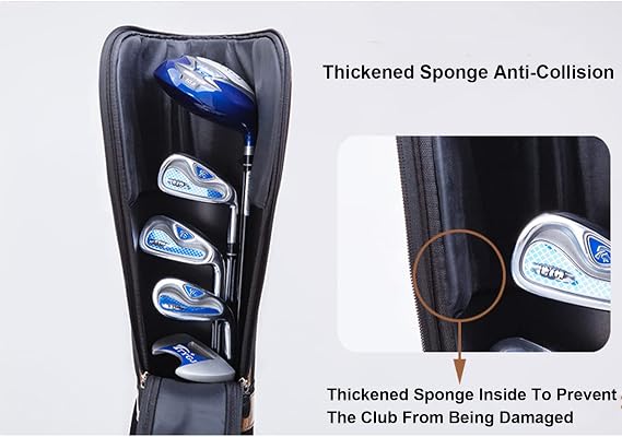 Lightweight Golf Rack Bags Portable and Durable Golf Bag Unisex Carry Pack Can Hold 9 Clubs Shoulder Belt