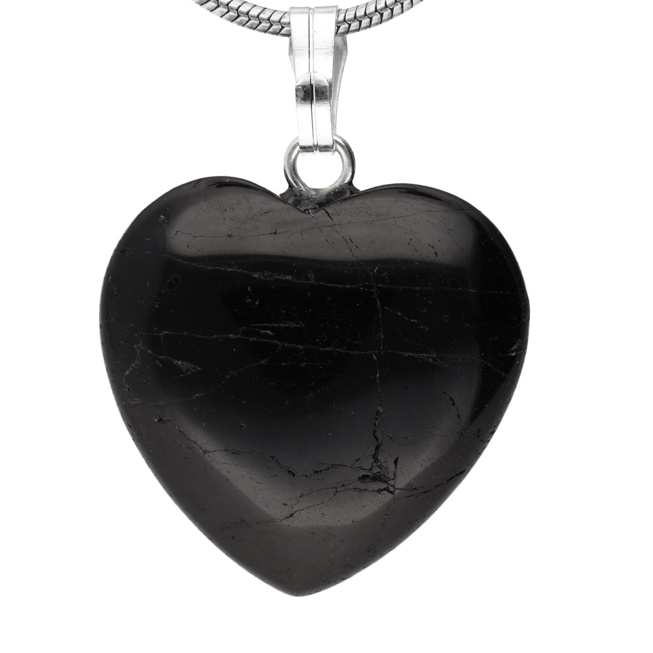 Colgante De Obsidiana De Copo De Nieve – Piedra Perforada Con Cinta De Algodón | Accesorio único Natural