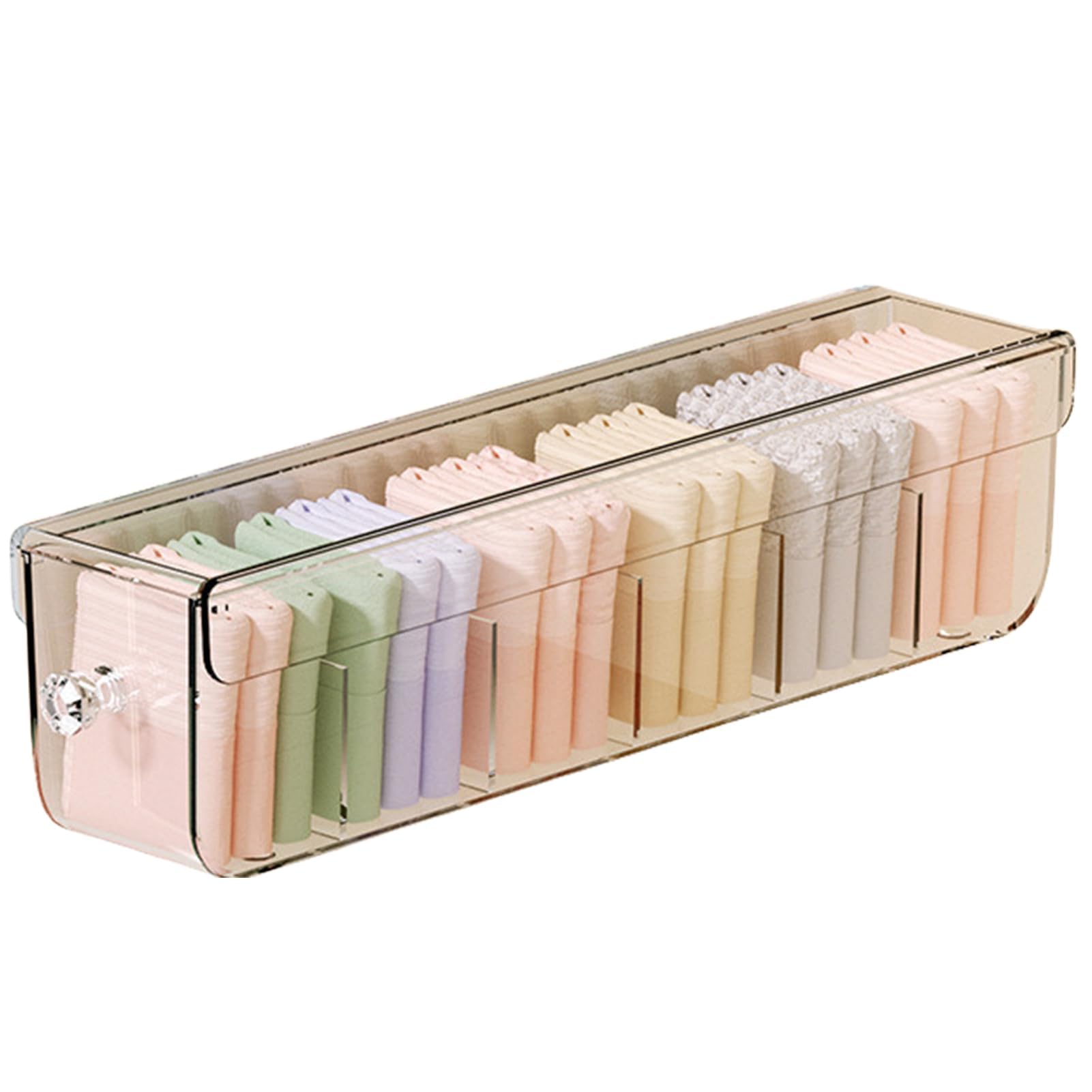 Multifunctional Wall Mounted Drawer Organizer - Transparent Storage Box for Panties, Socks, Underwear