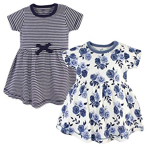 Image of Touched by Nature Girls' One Size Organic Cotton Short Long-Sleeve Dresses