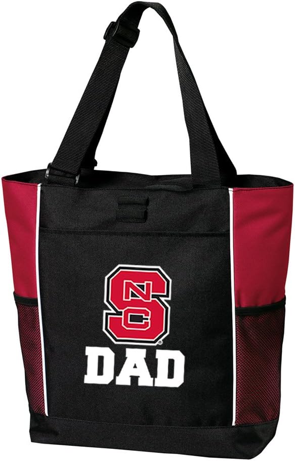 Broad Bay NC State Dad Tote Bags Red NC State Dad Totes Beach Travel