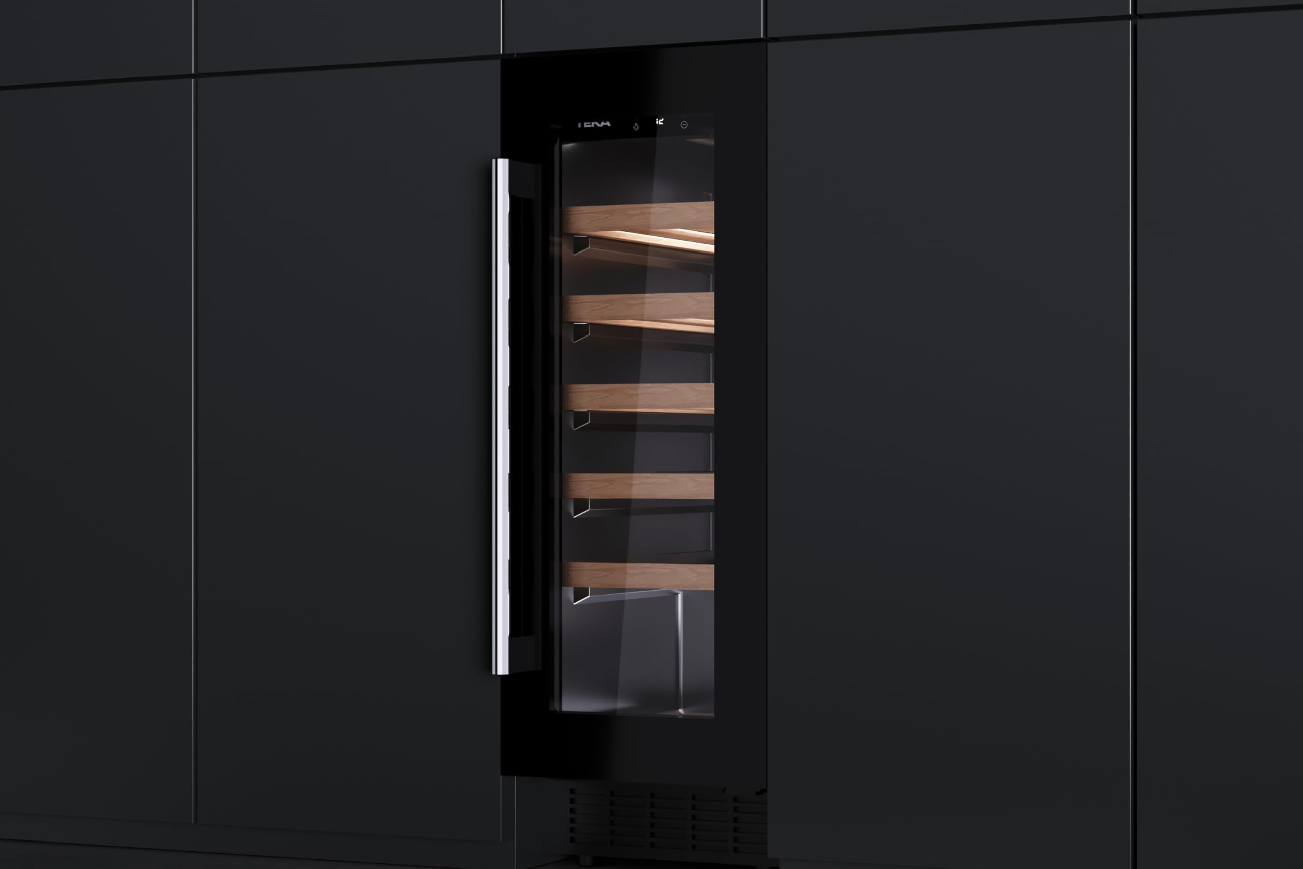 Teka - Vinoteca - Enfriador de vinos independiente con capacidad para 20 botellas y control de temperatura ajustable - Modelo Sommelier RVU 10020 GBK