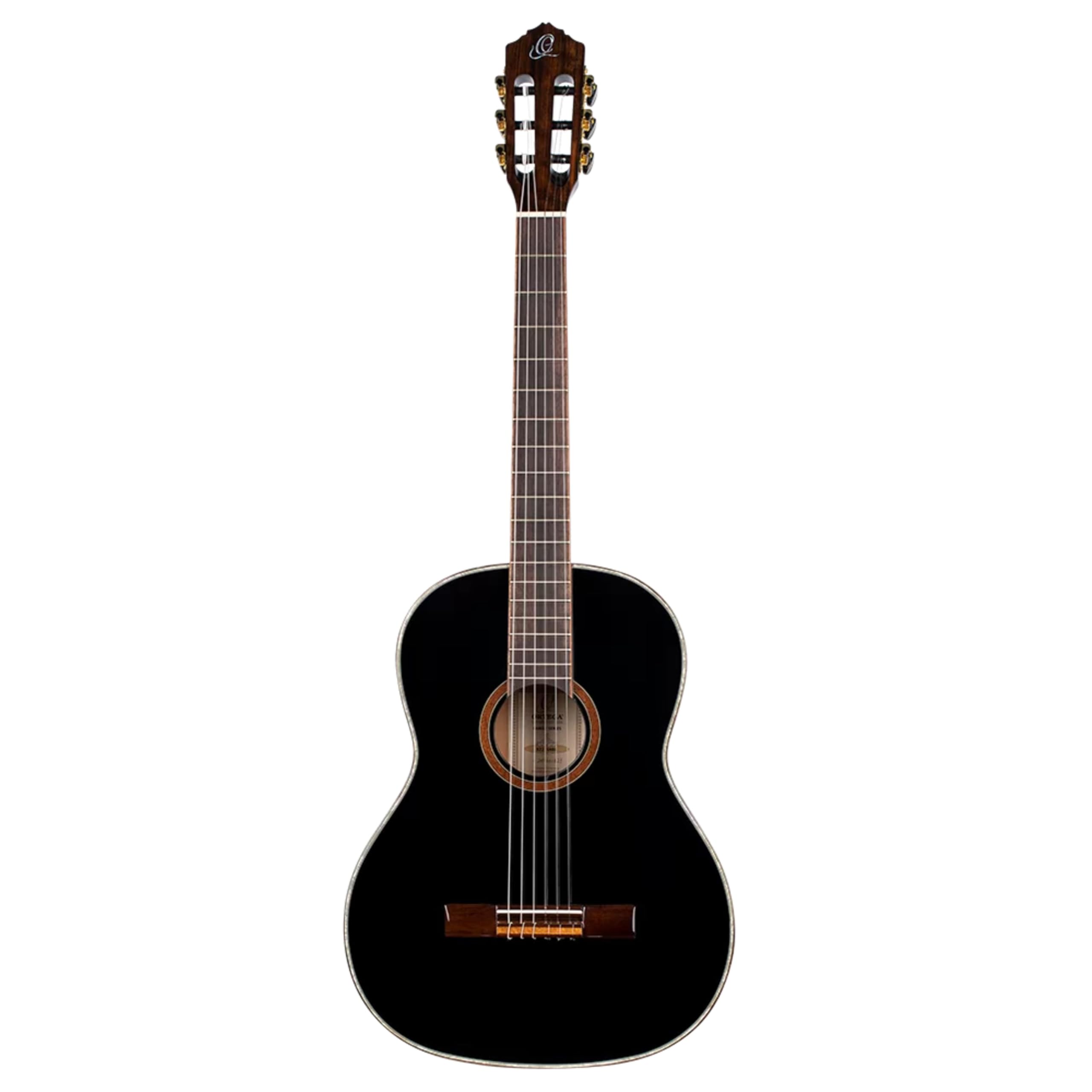 Ortega Guitars Guitarra Clásica Family Series 4/4 con Funda Slim Neck, Negro, R221SNBK