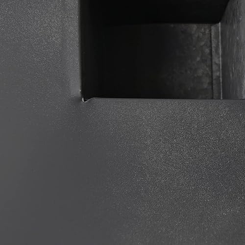 Miniatura 8 de Maceta de jardín vertical de acero galvanizadozinc para el hogar moderno, maceta de bolsillo para jardín montada en la pared (horizontal de 18