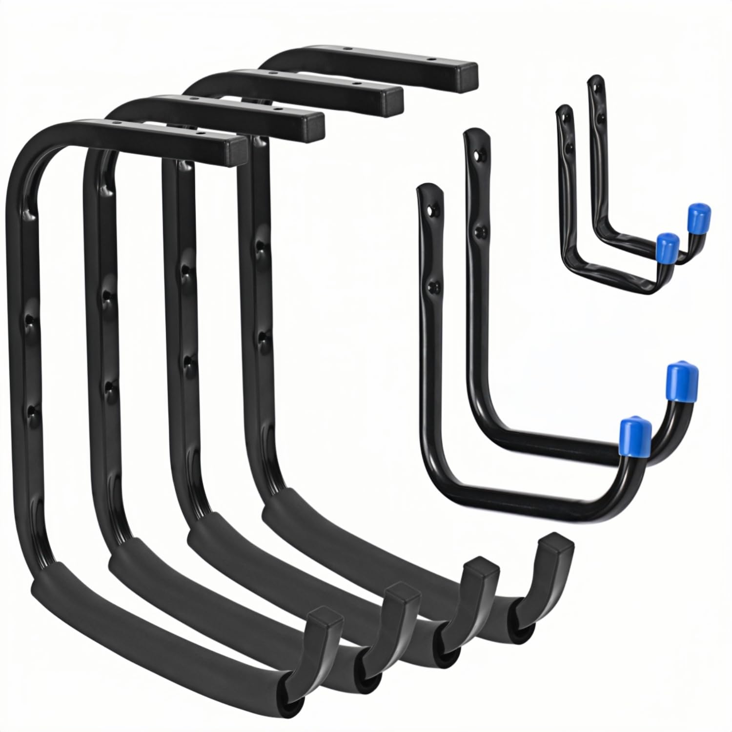 Qinbszad Mounted Ceiling Garage Rack Utility Hooks, Overhead Garage Storage Hooks, Ladder Hanger for Hose Pipe Lumber & Other Bulky Items(4, Hook Type)