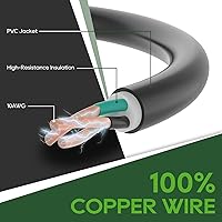 Vista 6 de RVGUARD Cable adaptador RV de 50 amperios a 110 voltios con conector de bloqueo de 135 grados, adaptador de corriente eléctrica NEMA 5-15P a NEMA