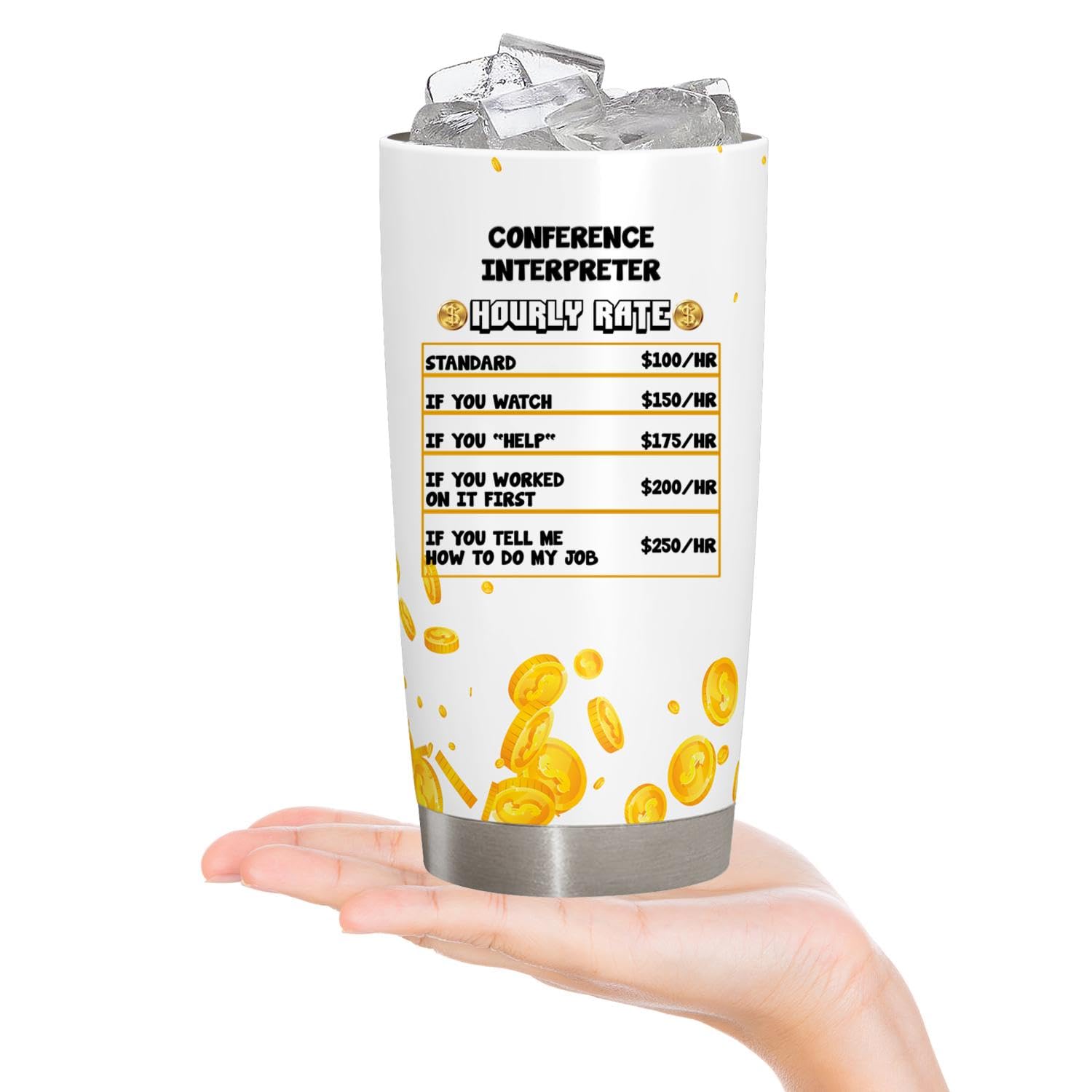 Conference Interpreter Gifts, Gift For Conference Interpreter, Conference Interpreter Promotion Gift, thank you Conference Interpreter appreciation gift Tumbler