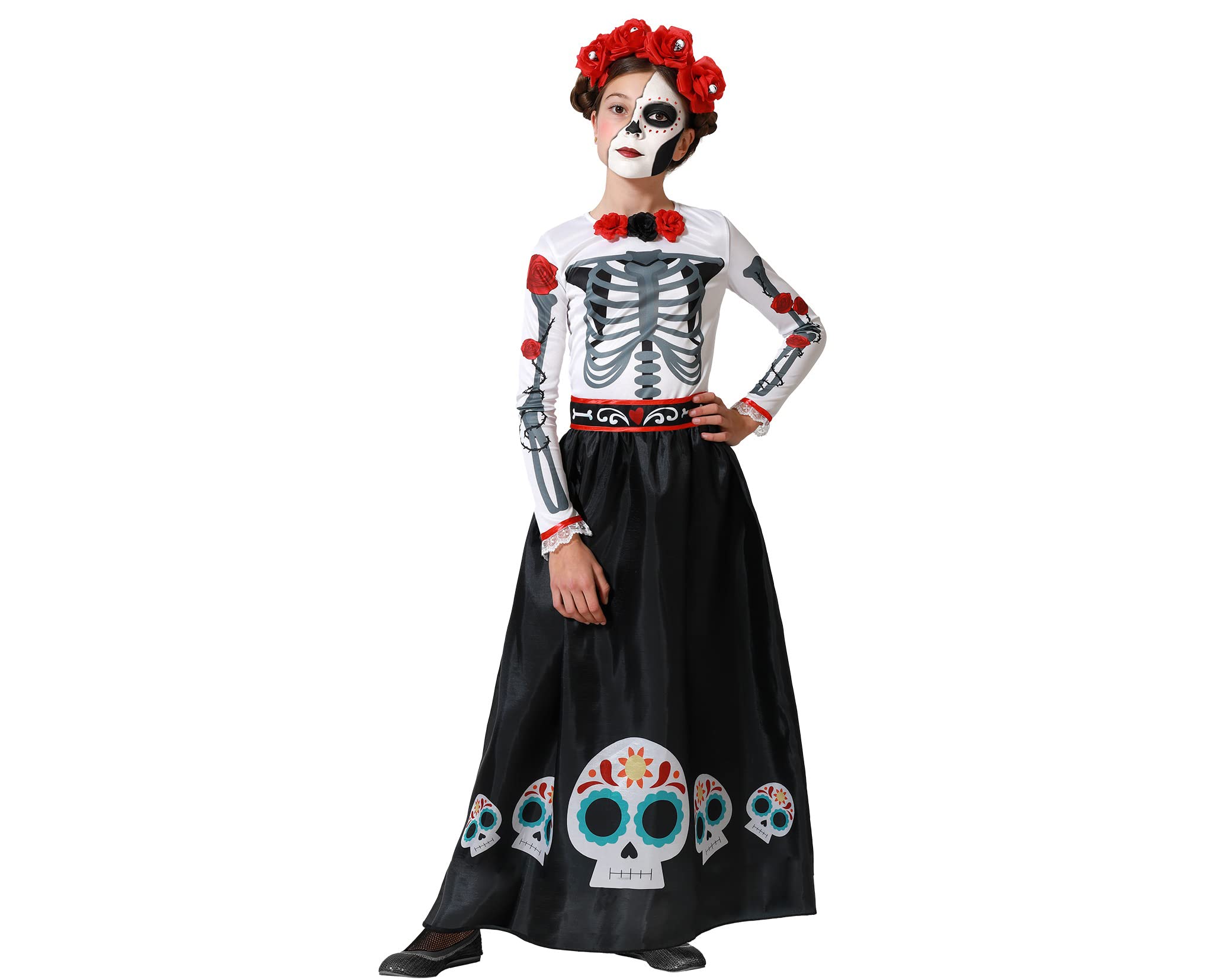 Atosa girls' pink skeleton costume
