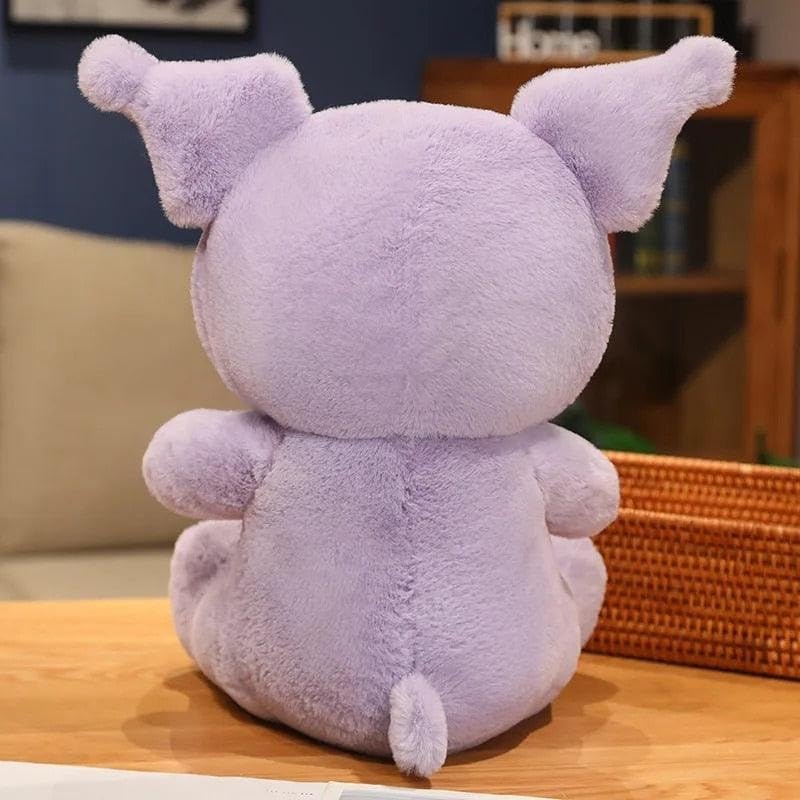 Image of Y U COLLECTION Plush Character Stuffed Toy, 30 cm, Purple and White, Kawaii Design, Super Soft Stuffed Toy