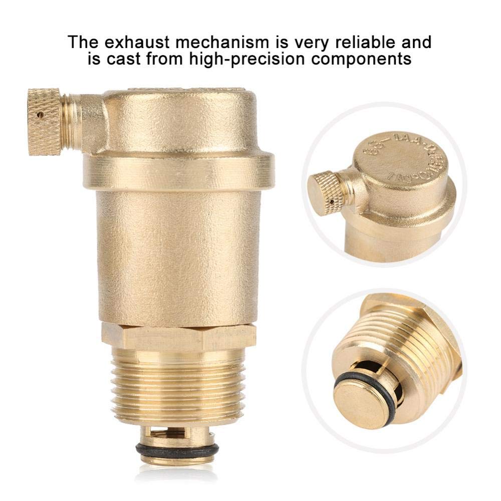 Buy Akozon Air Release Valve, DN20 G3/4 Brass Automatic Air Vent Valve