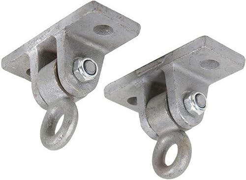 Columpio Set Stuff Perchas de madera de hierro dúctil (par) con etiqueta engomada del logotipo de SSS