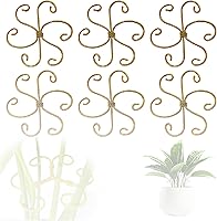 Vista 11 de Juego de soporte para tallos de plantas, soporte de plástico reutilizable para plantas trepadoras, soporte de plantas enrejado para plantas