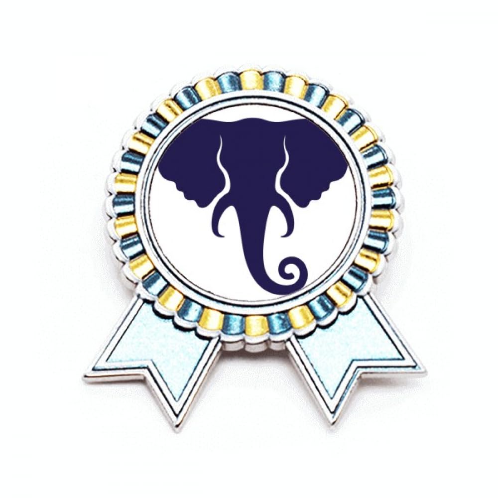 Broche éléphant en métal ciselé et cœur gravé design soigné - 4