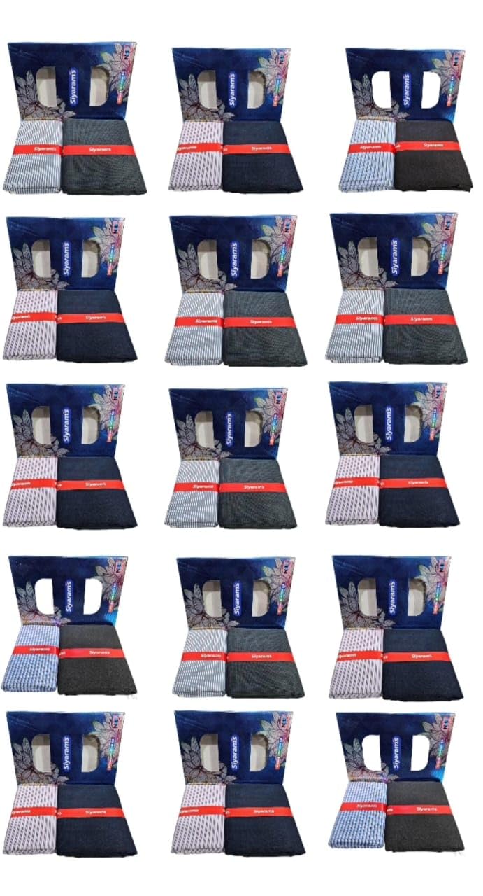 Siyaram's Men's Fabric Set Combo, Unstitched Shirt and Pant, Free Size, Multi-Color||Quality Comfort Fabric Suiting and Shirting Combo Pack, 10 Pieces, Bulk Set-picture-24