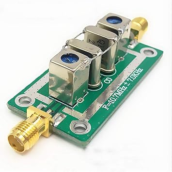 Taidacent Quartz Crystal RF Bandpass Filter Narrowband Filter 10.7MHz 7KHz 10.7M Filter for Special Instruments