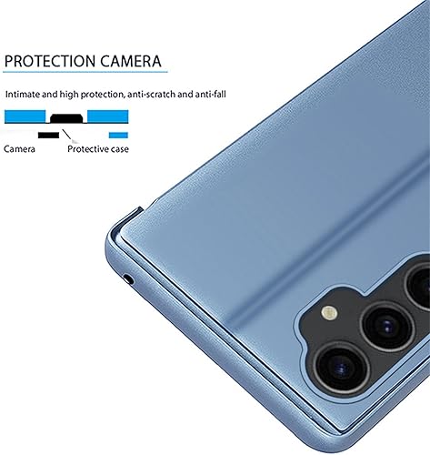 Miniatura 3 de Funda con espejo para Samsung Galaxy S23 FE 5G para mujer, maquillaje al aire libre, bonita funda delgada para teléfono, protección completa, a