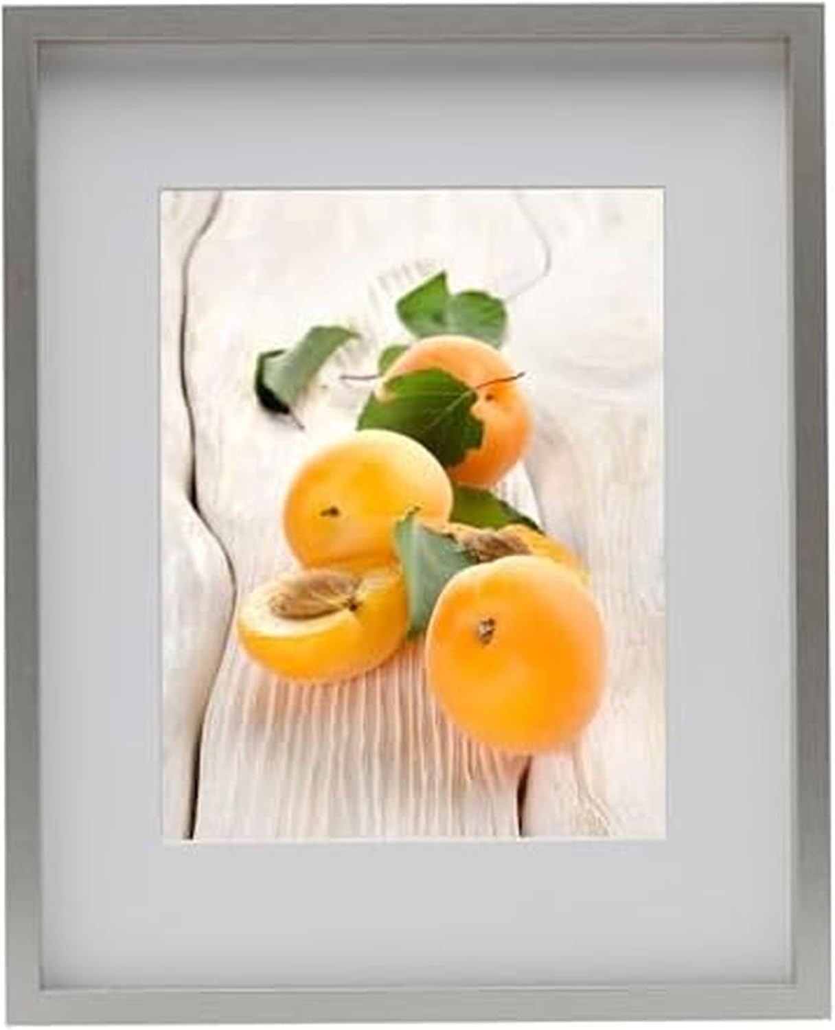 Mikasa Wood Gallery Wall Frame, 15x15 Matted to 5x7, 16x1.57x16 Inch, Walnut