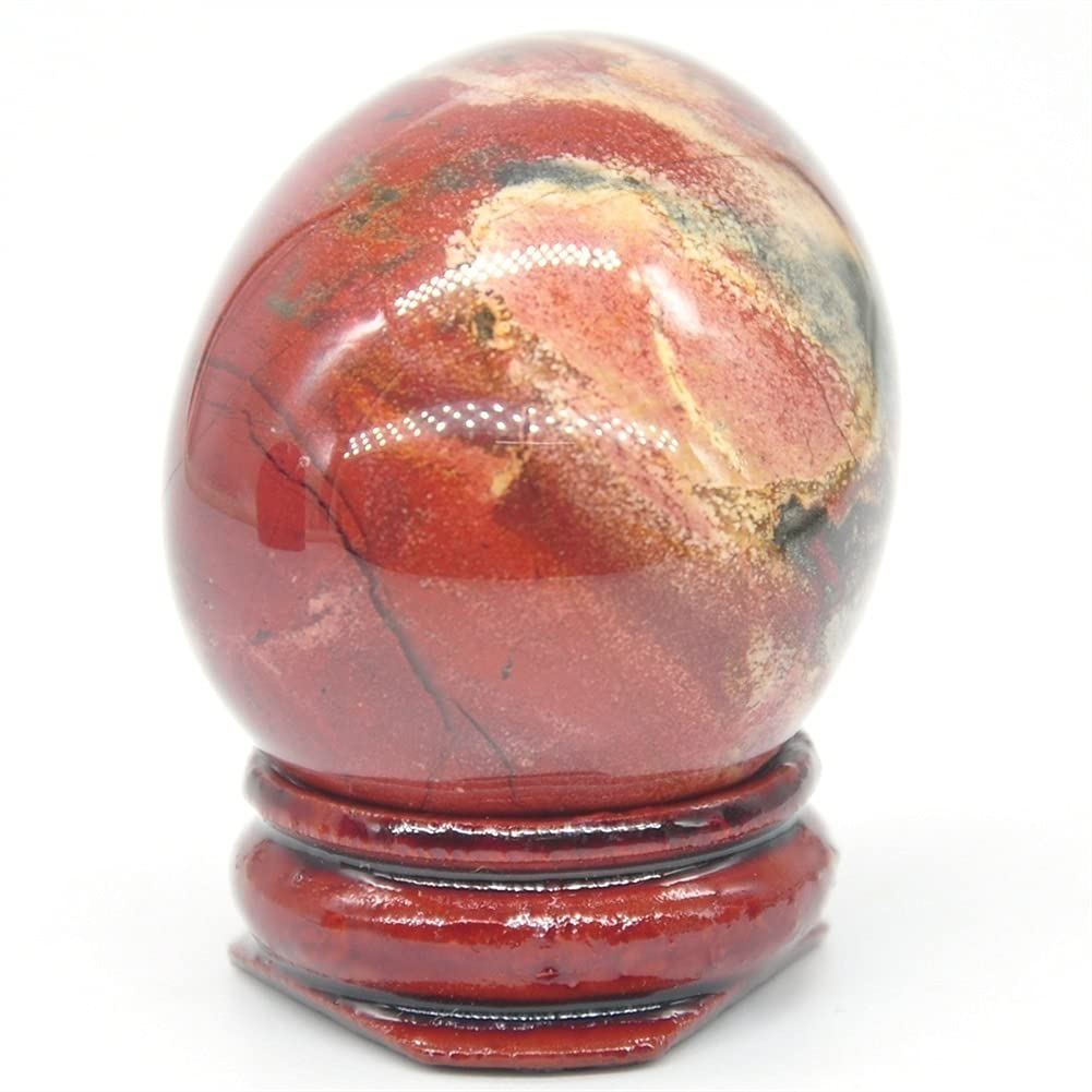 Amazon.co.jp: 健康と家庭 34×45mmレインボージャスパー卵形石癒しの