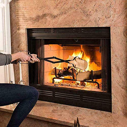 26-Inch Campfire Fireplace Tongs And Wood Fireplace Bellows Leather Fire Bellow Fire Pit Air Blower With Stainless Steel Nozzle, Outdoor Cooking Camping Chimney Pump Barbecue Fire Tools Accessories #TOP6