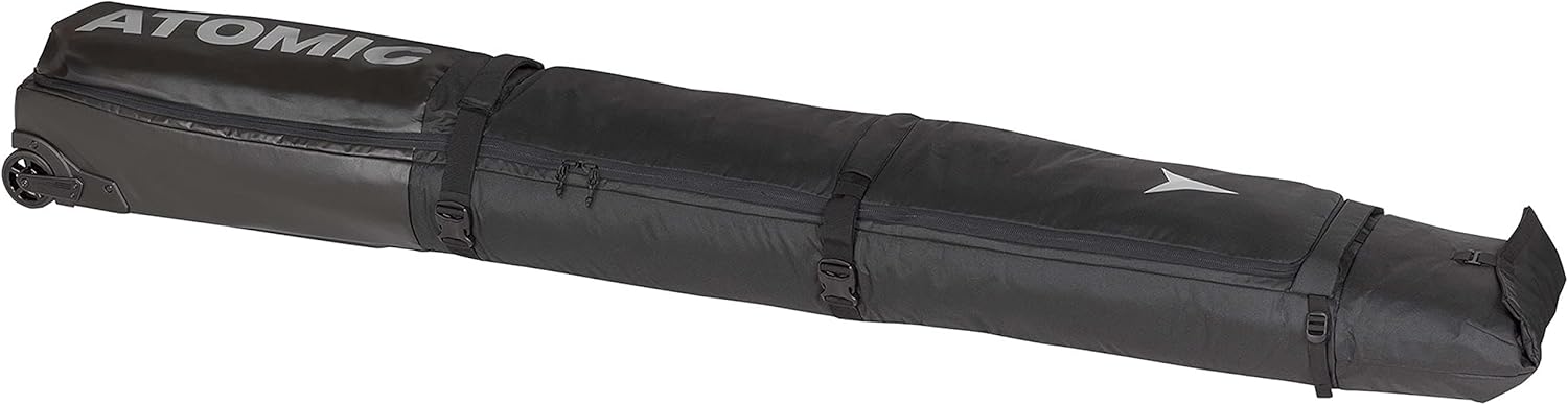 Amazon Com Atomic Rs Double Wheelie Ski Bag Sz 205cm Black Black Sports Outdoors